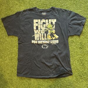 Champion Star Wars-Yoda PSU Nittany Lions Fight We Will T-shirt Men’s Large Navy